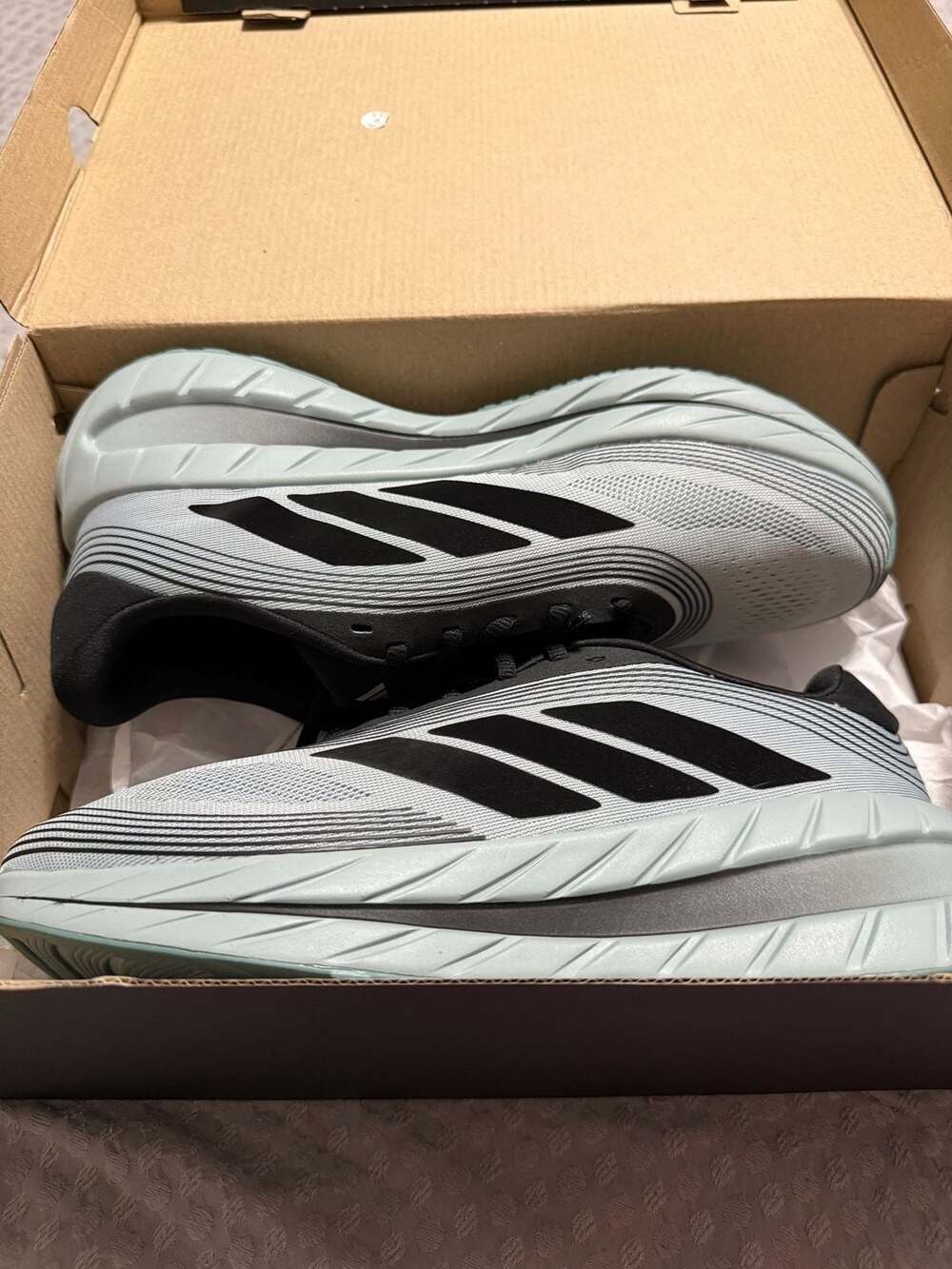 Adidas Adipure Shift Running Shoes Size 8 Mens Blue Green Black New